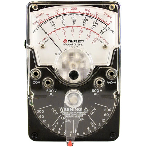 Model 310-C Portable Compact Analog Multimeter: 18 Ranges, AC/DC Voltage Measurement to 600V   -(3022)