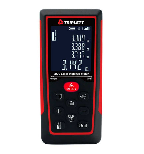 Laser Distance Meter: Measures Distance From 2" to 230' - (LD70)