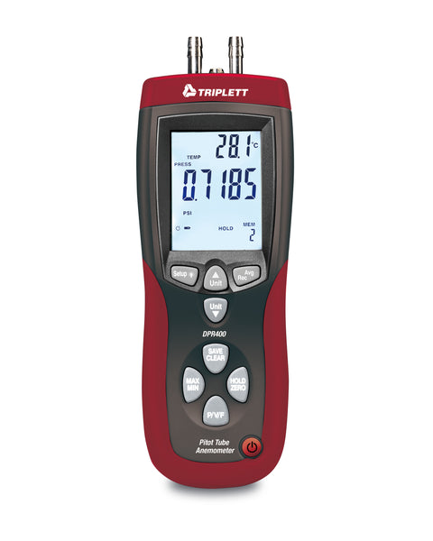 Differential Pressure, Airflow and Pitot Tube Meter - (DPR400)