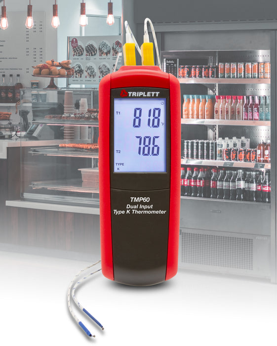 Dual Input Type K/J Thermometer- (TMP60)