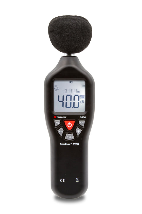 Triplett SoniChek Pro Professional Compact Sound Level Meter 3550