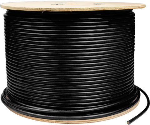 Triplett CAT6A FTP Shielded 23AWG Cable 1000' Black (CAT6AS-1000BK)