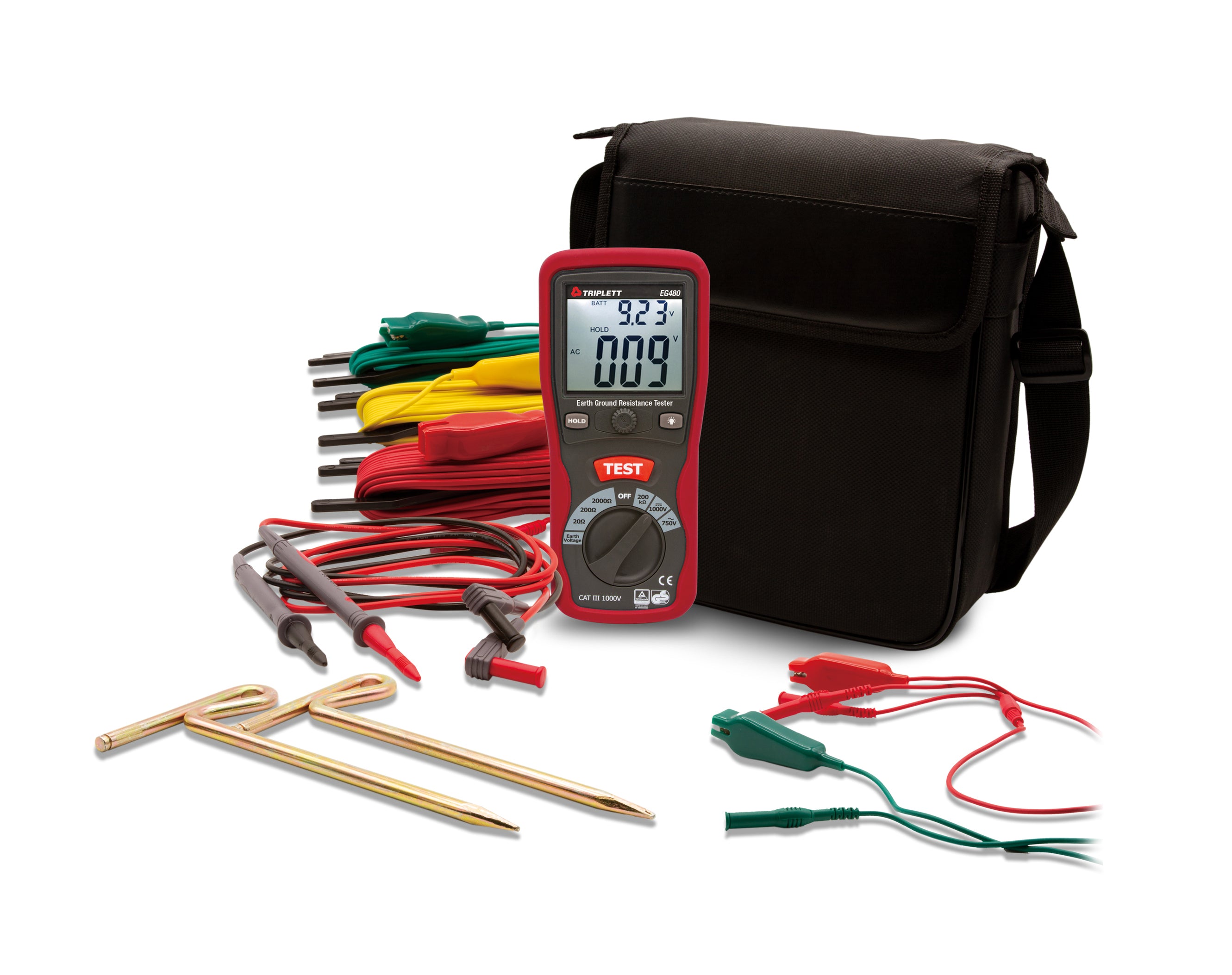 Earth Ground Resistance Testers EG480 — Triplett Test Equipment & Tools