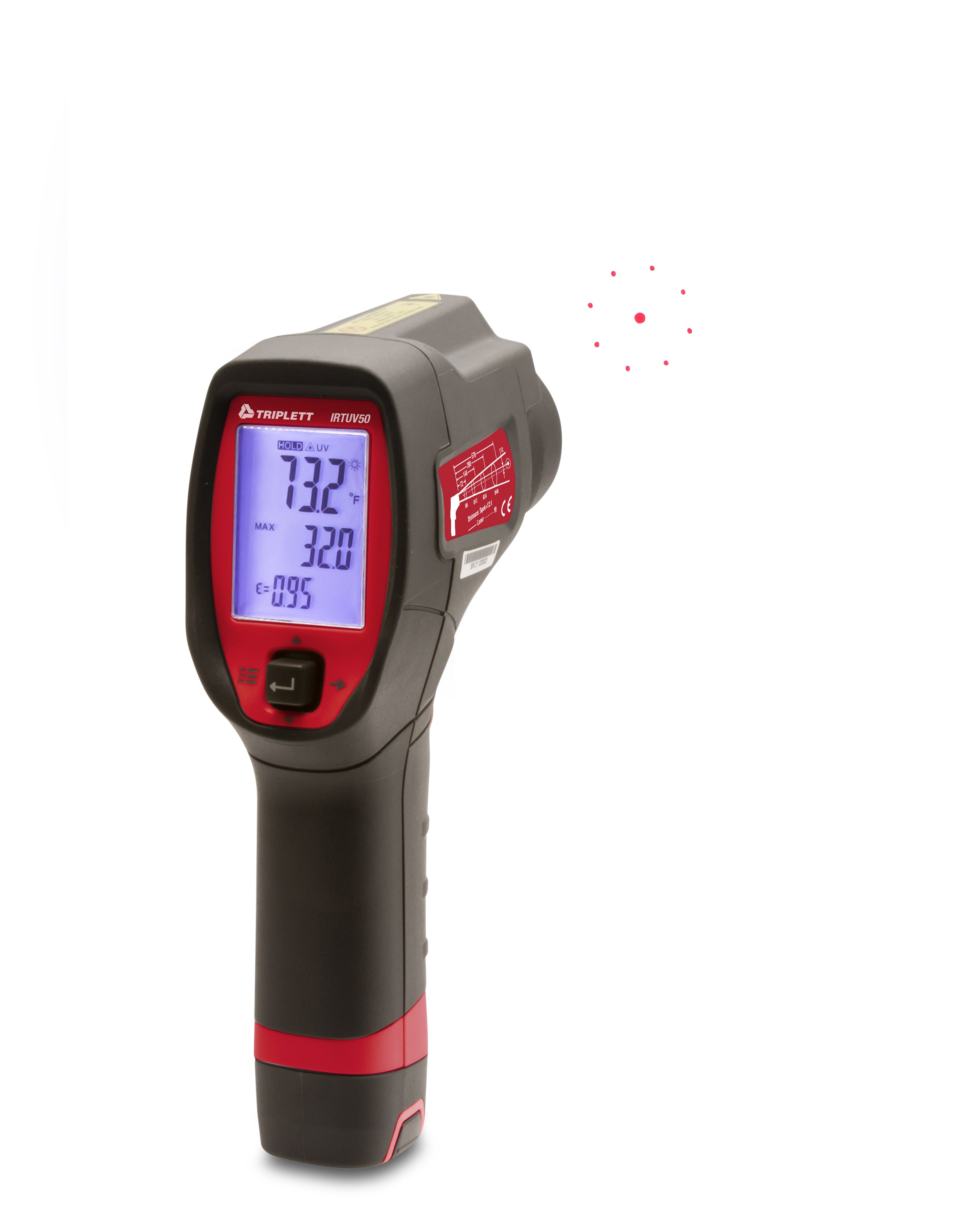 Raytek RAYR3IPLUS1MSCL High Temperature Infrared (IR) Thermometer with  Scope, 1292 to 5432°F