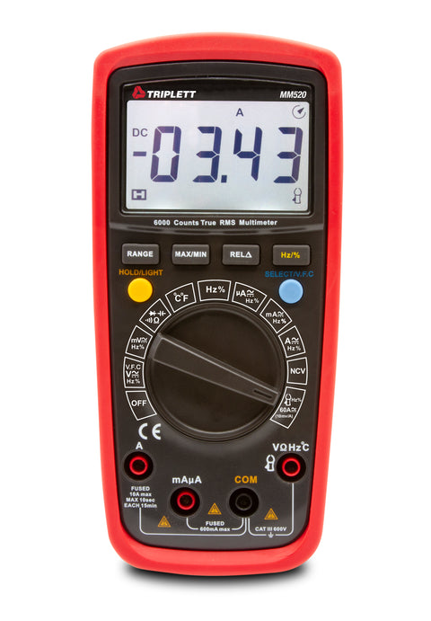 Triplett True RMS Digital Multimeter with LPF and LoZ MM520