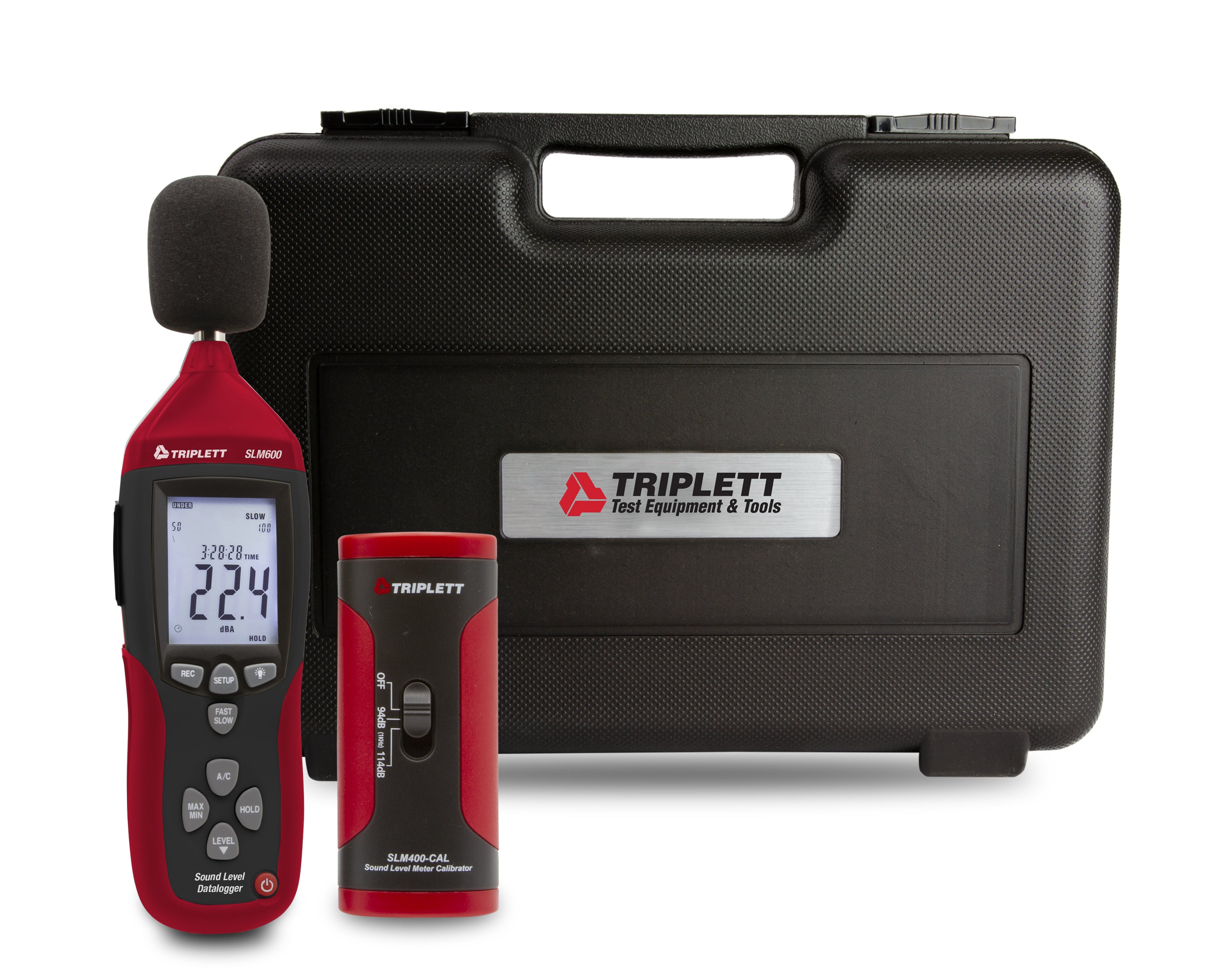 Sound Datalogger Kit with Calibrator - (SLM600-KIT) — Triplett Test ...