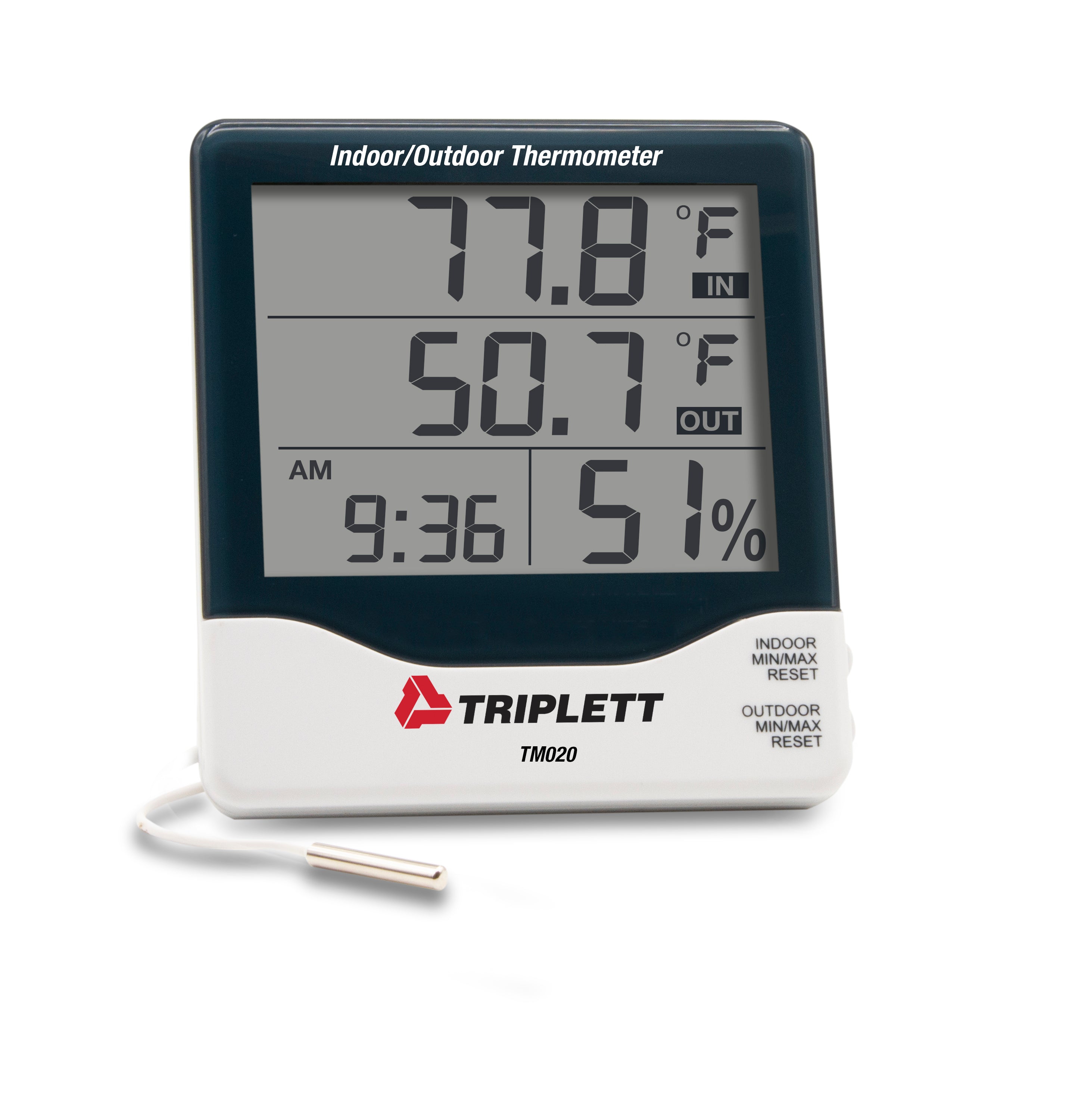 Digital indoor-outdoor thermometer